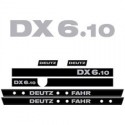 ΣΕΤ ΑΥΤΟΚΟΛΛΗΤΑ DEUTZ FAHR DX 6.10