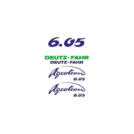 ΣΕΤ ΑΥΤΟΚΟΛΛΗΤΑ DEUTZ FAHR AGROTRON 6.05