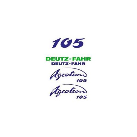 ΣΕΤ ΑΥΤΟΚΟΛΛΗΤΑ DEUTZ FAHR AGROTRON 105