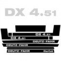 ΣΕΤ ΑΥΤΟΚΟΛΛΗΤΑ DEUTZ FAHR DX 4.51