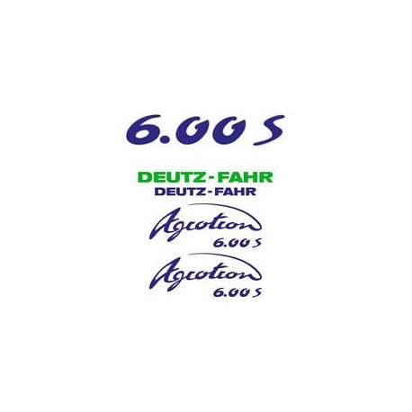 ΣΕΤ ΑΥΤΟΚΟΛΛΗΤΑ DEUTZ FAHR AGROTRON 6.00S