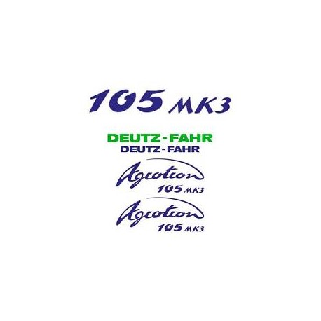 ΣΕΤ ΑΥΤΟΚΟΛΛΗΤΑ DEUTZ FAHR AGROTRON 105 MK3