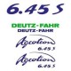 ΣΕΤ ΑΥΤΟΚΟΛΛΗΤΑ DEUTZ FAHR AGROTRON 6.45S