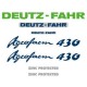 ΣΕΤ ΑΥΤΟΚΟΛΛΗΤΑ DEUTZ FAHR AGROFARM 430