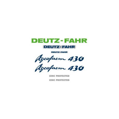 ΣΕΤ ΑΥΤΟΚΟΛΛΗΤΑ DEUTZ FAHR AGROFARM 430
