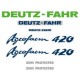 ΣΕΤ ΑΥΤΟΚΟΛΛΗΤΑ DEUTZ FAHR AGROFARM 420