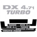 ΣΕΤ ΑΥΤΟΚΟΛΛΗΤΑ DEUTZ FAHR DX 4.71 TURBO