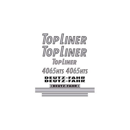 ΣΕΤ ΑΥΤΟΚΟΛΛΗΤΑ DEUTZ FAHR TOPLINER 4065 HTS