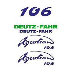 ΣΕΤ ΑΥΤΟΚΟΛΛΗΤΑ DEUTZ FAHR AGROTRON 106