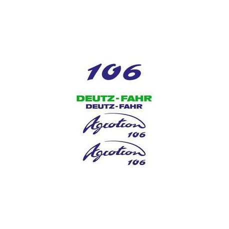 ΣΕΤ ΑΥΤΟΚΟΛΛΗΤΑ DEUTZ FAHR AGROTRON 106