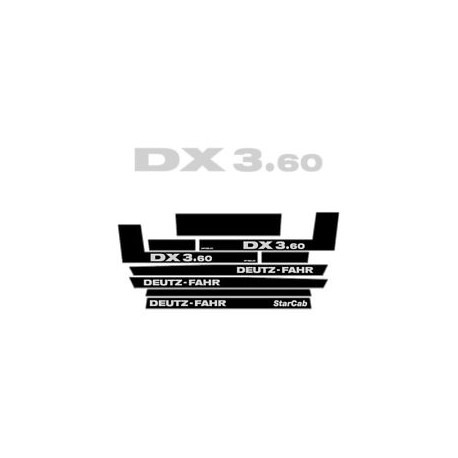 ΣΕΤ ΑΥΤΟΚΟΛΛΗΤΑ DEUTZ FAHR DX 3.60
