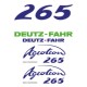 ΣΕΤ ΑΥΤΟΚΟΛΛΗΤΑ DEUTZ FAHR AGROTRON 265